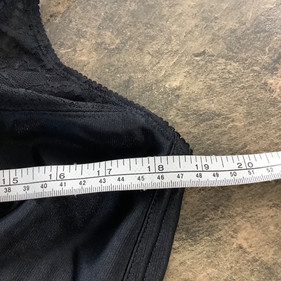 Exquisite long-line black lace bra 40DD - Picture 6 of 10